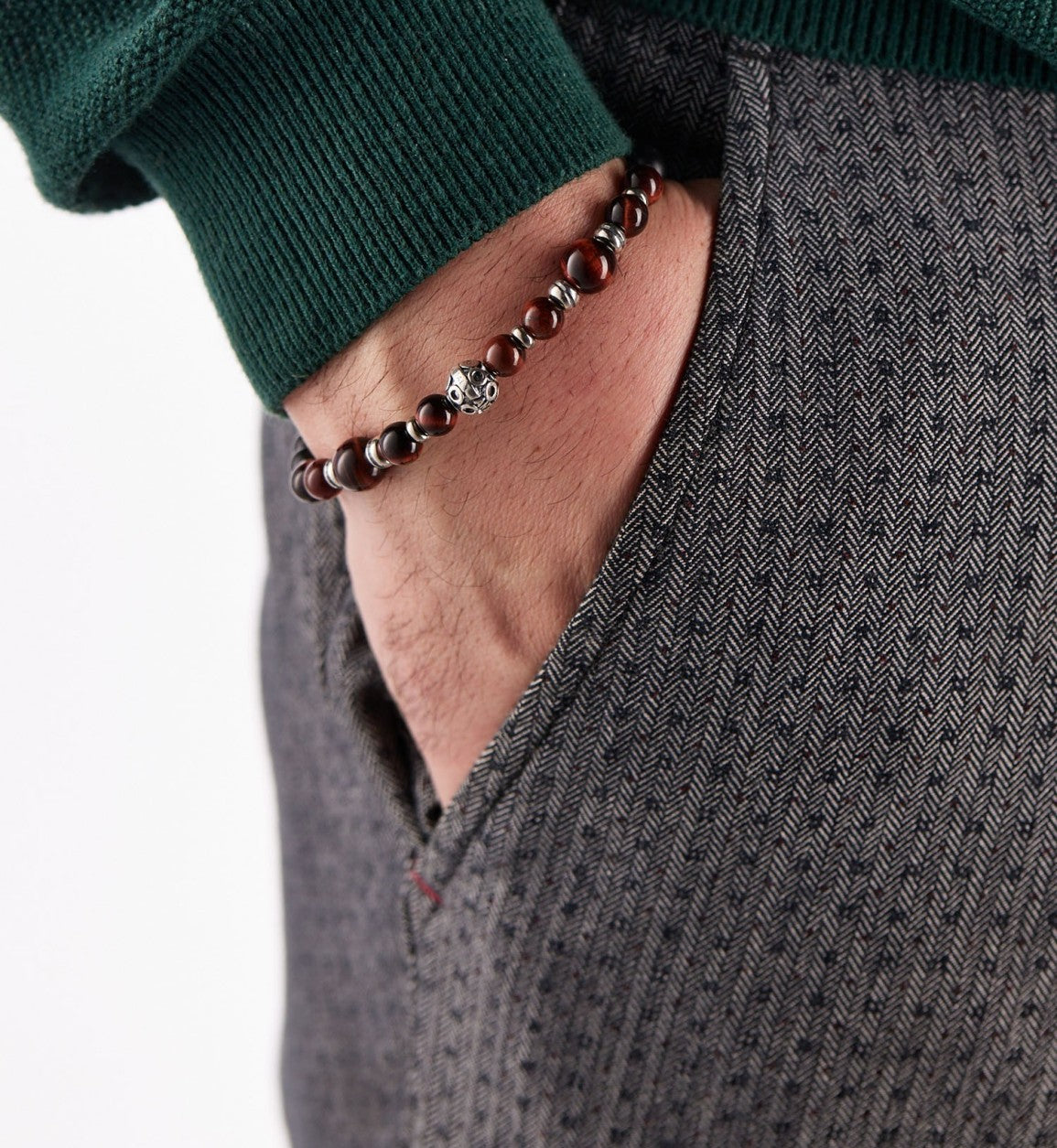 Bracciale Unisex Antracite Chakra MULADHARA